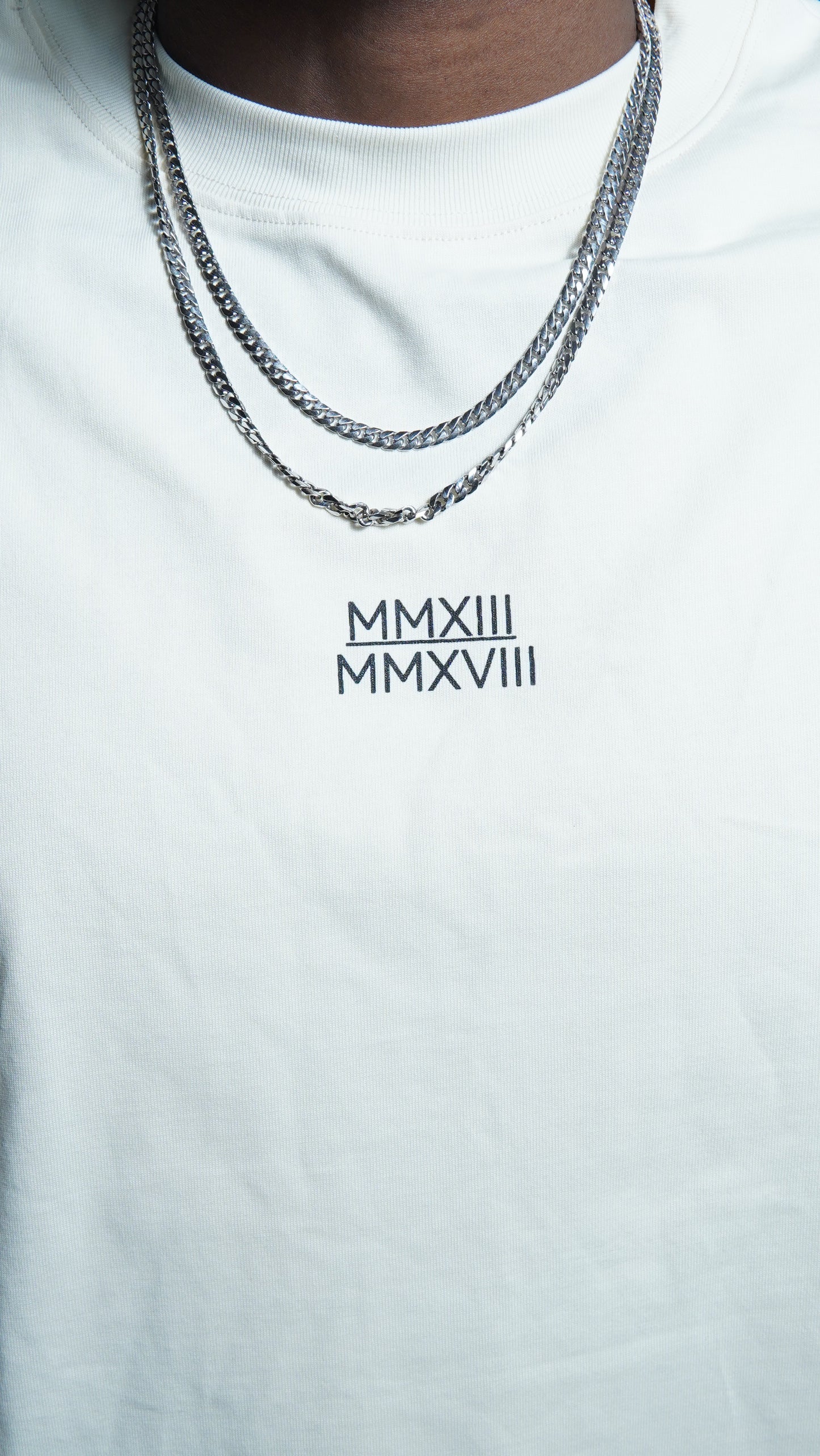 “Roman Numerals” Oversized Cropped Tee